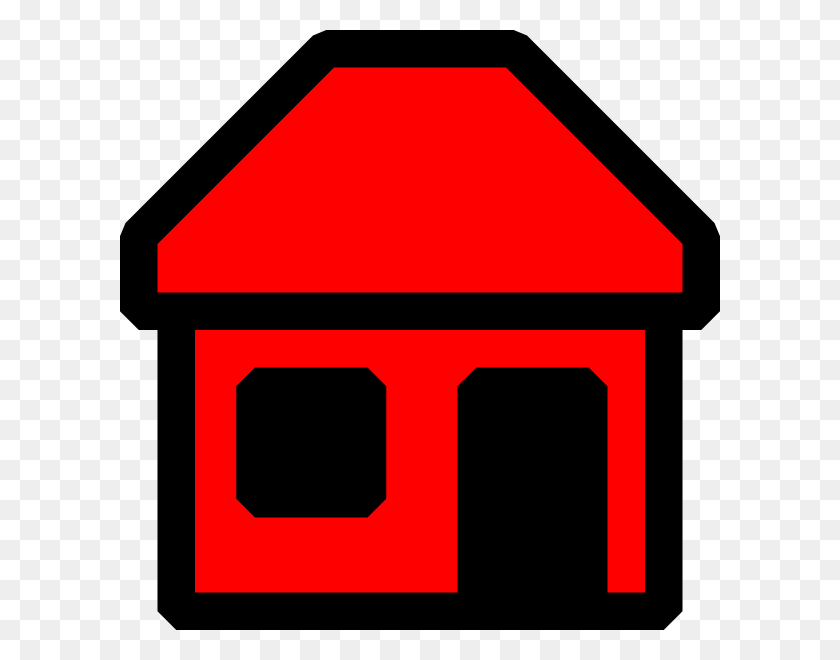 600x600 Red House Clip Art - Red House Clipart