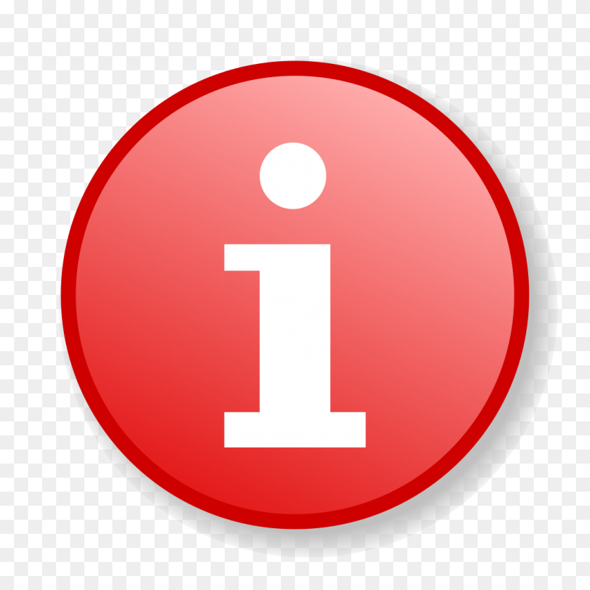 1024x1024 Красный Значок Информации С Градиентным Фоном - Красный Фон Png