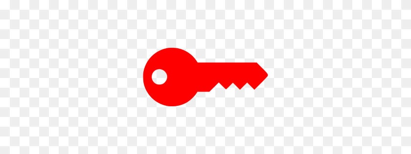 256x256 Red Key Icon - Key Icon PNG