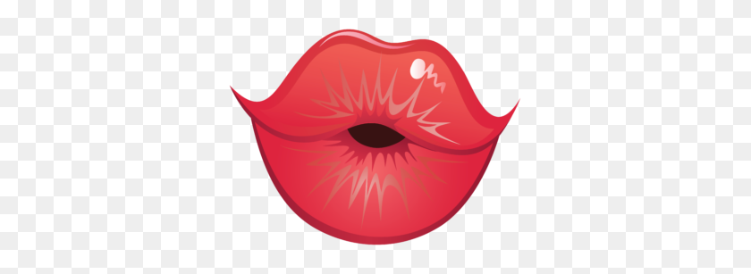 333x247 Red Kiss Clipart, Explore Pictures - Kiss Clipart