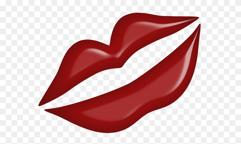 585x443 Red Kiss Lips Png - Red Lips PNG