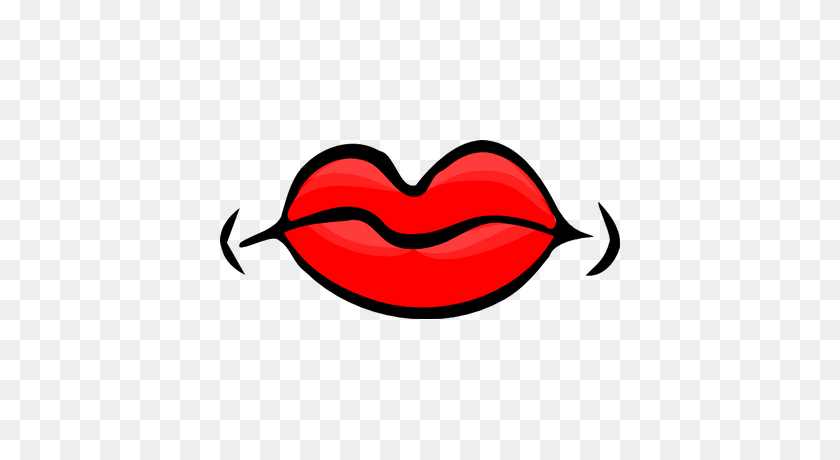 400x400 Red Kiss Lips Transparent Png - Red Lips PNG