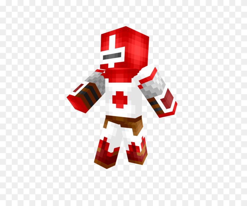 640x640 El Caballero Rojo De La Piel De Minecraft - El Caballero Rojo Png