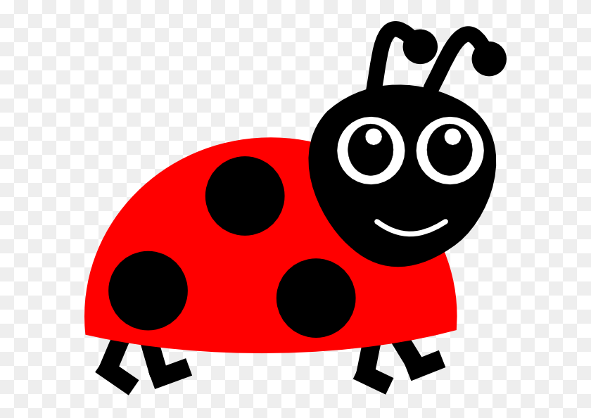 600x534 Red Ladybug Clip Art Black White Red Ladybird - Infection Clipart