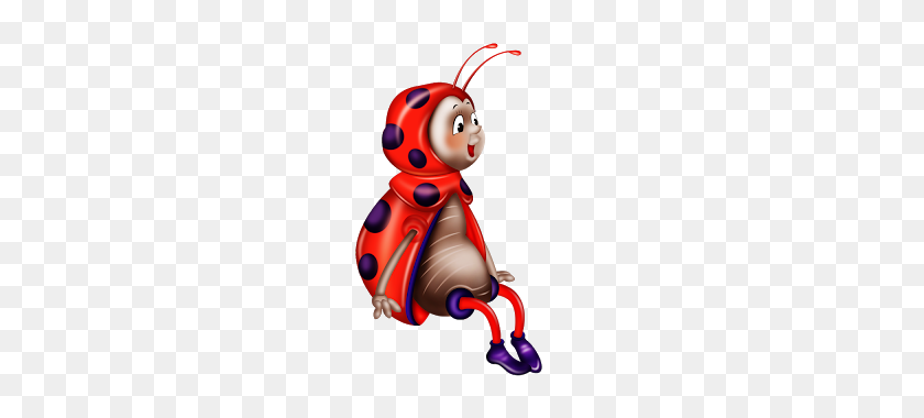 240x320 Red Ladybug Sittinghaha!! Don't Bug Me! - Haha Clipart