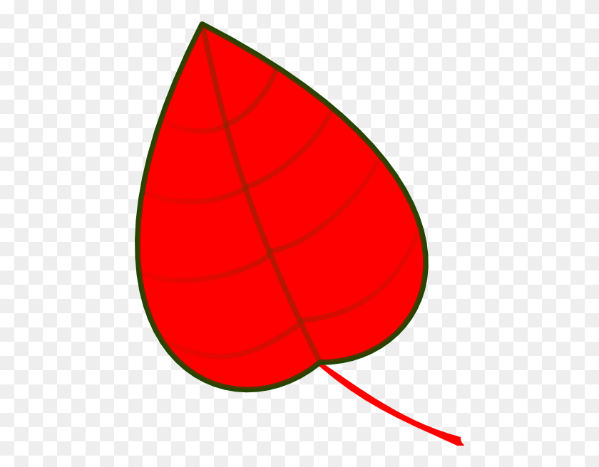 462x596 Red Leaf Clipart - Oak Leaf Clip Art