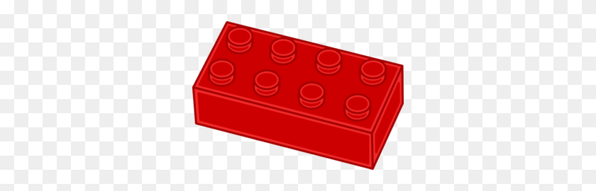 298x210 Red Lego Brick Clip Art - Lego Blocks PNG