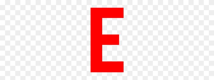 256x256 Red Letter E Icon - Letter E PNG