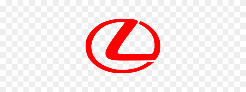 256x256 Icono Rojo De Lexus - Logotipo De Lexus Png