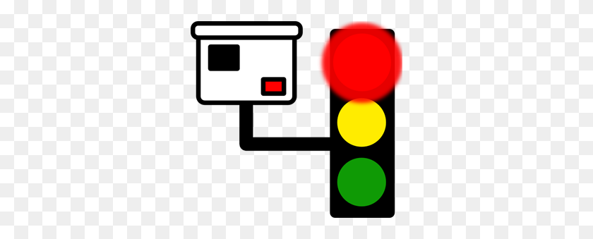 300x279 Red Light Camera Png, Clip Art For Web - Stop Light PNG