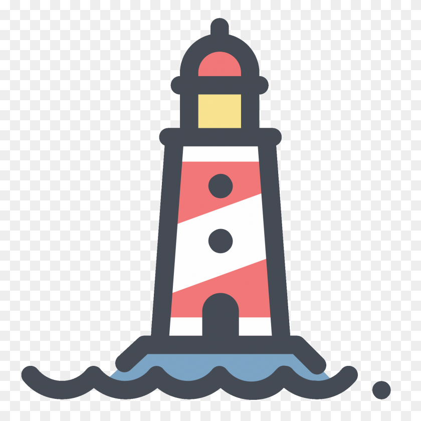 1600x1600 Red Lighthouse Icon - Light House PNG