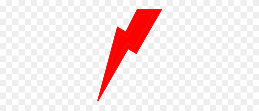 210x300 Red Lightning Bolt Clip Art - Red Lightning PNG
