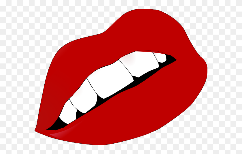 600x474 Red Lips Clip Art - Cpr Clipart