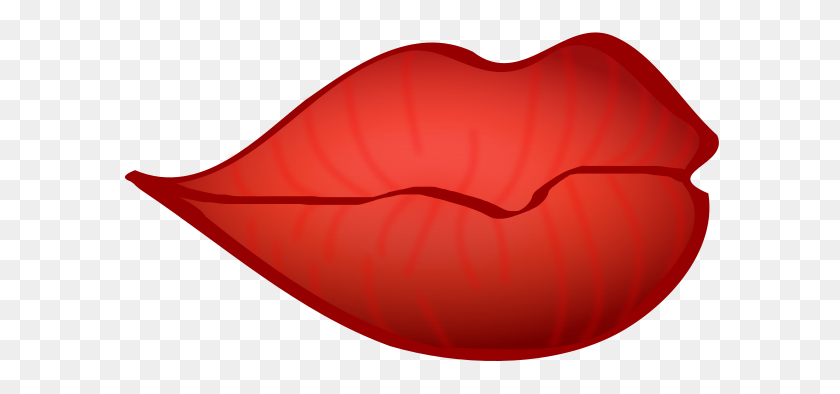 600x334 Red Lips Png Clip Arts For Web - Gold Lips Clipart