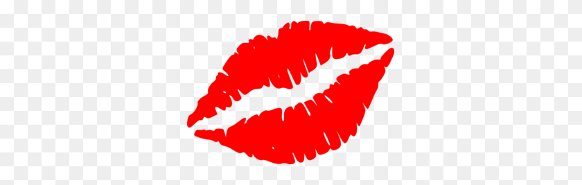 299x207 Red Lips Vector Clip Art - Red Lips PNG