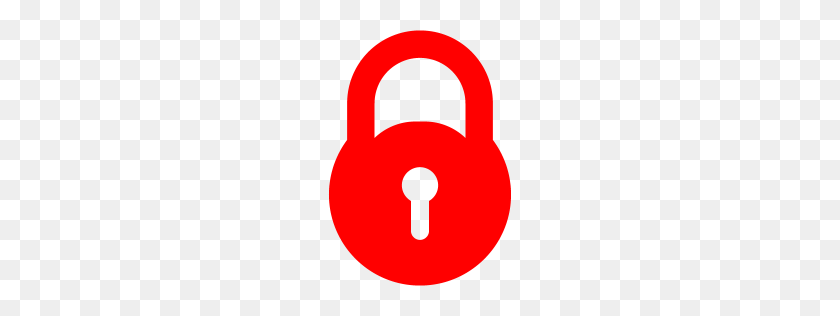 256x256 Red Lock Icon - Lock Icon PNG