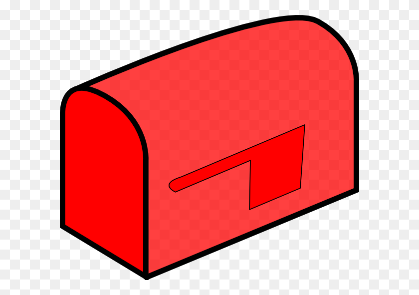 600x531 Red Mailbox Clip Art - Red Folder Clipart