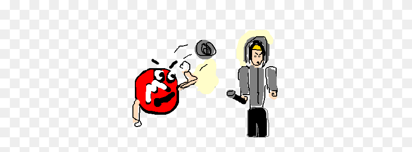 300x250 Red Mampm Throws A Rock - Eminem PNG