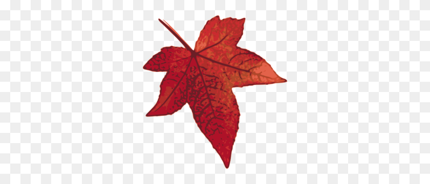 282x300 Red Maple Leaf Clip Art - Maple Leaf Clipart
