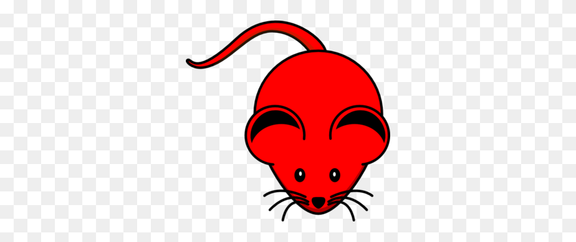 298x294 Red Mouse Clip Art - Red Nose Clipart