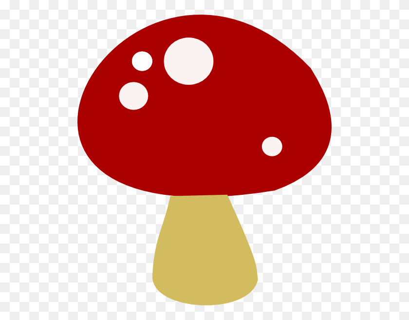 522x597 Red Mushroom Clip Art - Mushroom Clipart