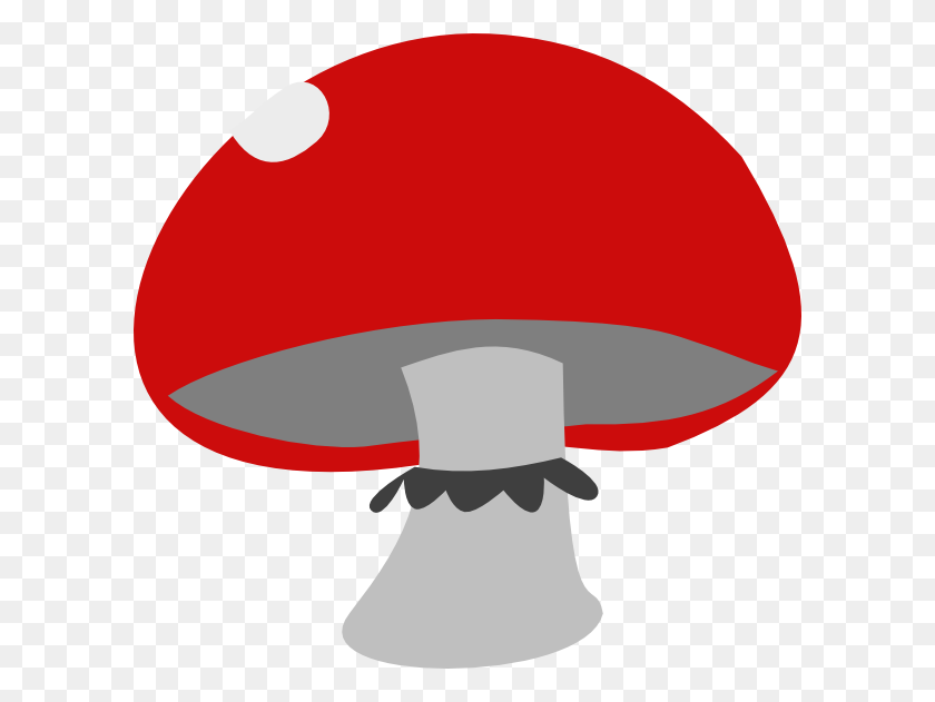 600x571 Red Mushroom Png, Clip Art For Web - Mushroom Clipart