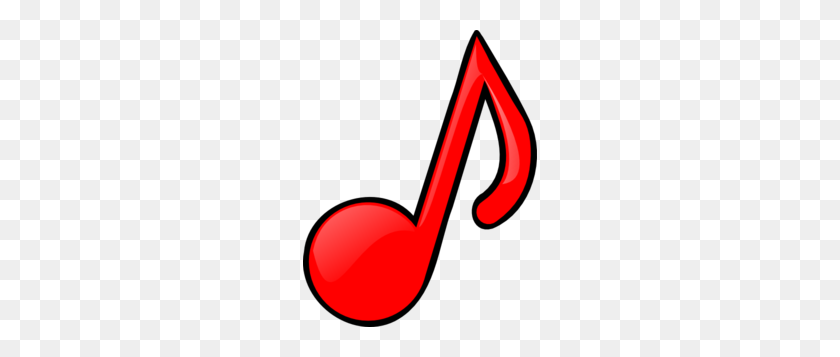 234x297 Red Music Note Clip Art - Note Clipart