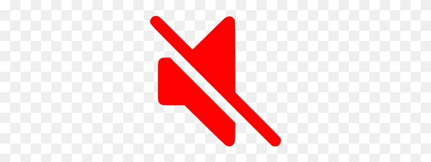 256x256 Red Mute Icon - Mute PNG