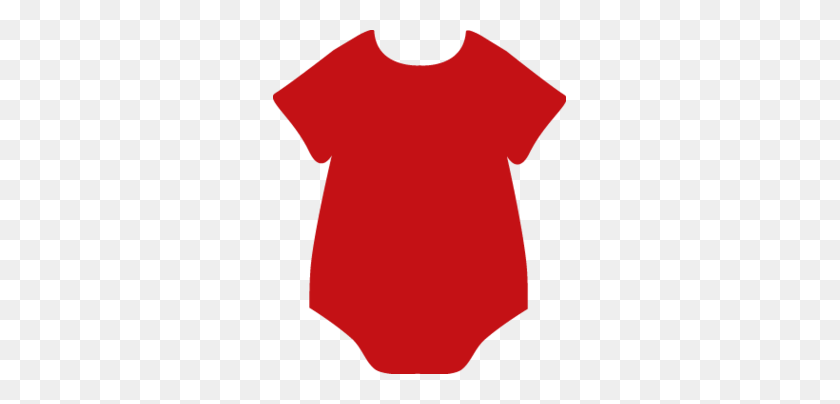293x344 Red Onsie Cliparts - Baby Clothes Clipart