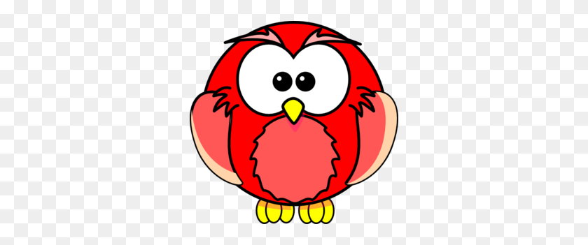 298x291 Red Owl Clip Art At Clipartimage - Girl Owl Clipart