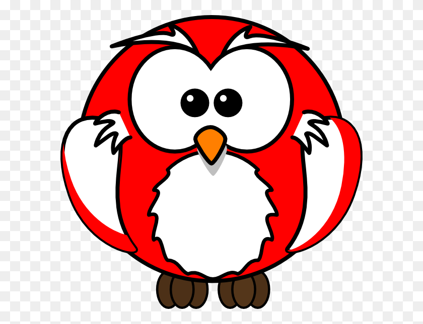 600x585 Red Owl Clipart Clip Art Images - Christmas Owl Clipart