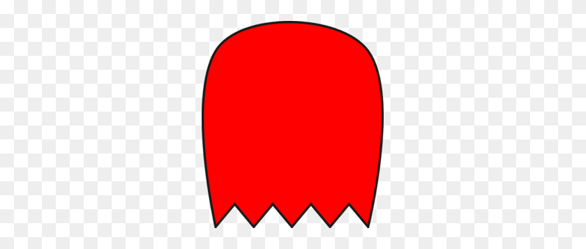 261x297 Red Pacman Ghost Clip Art - Pac Man Ghost PNG