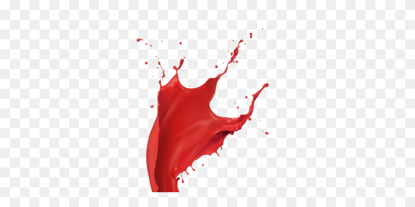 287x360 Red Paint Splatter - Red Paint PNG