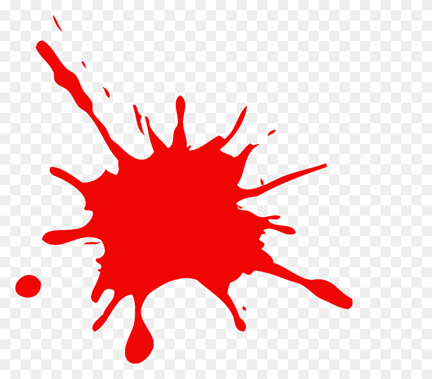 1358x1181 Red Paint Splatter Remixit - Red Paint Splatter PNG