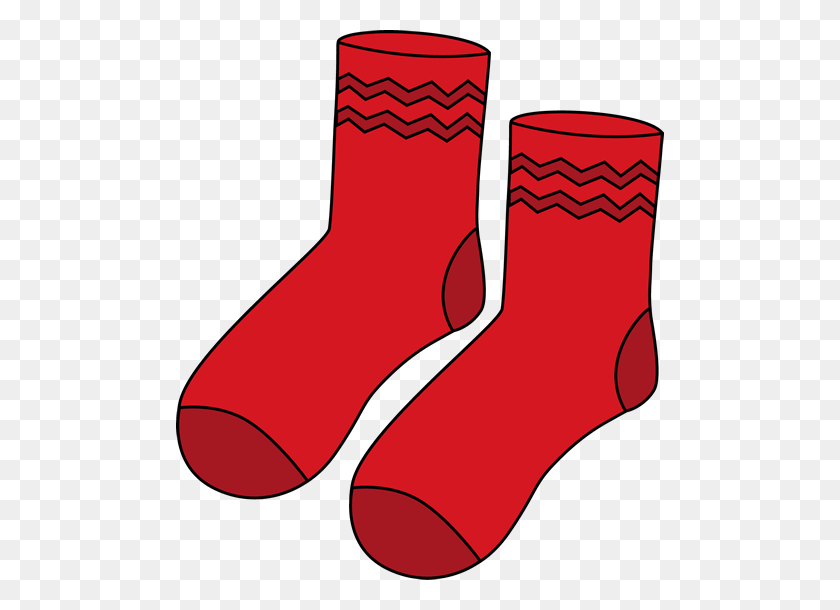 488x550 Red Pair Of Socks Clip Art - Pair Clipart