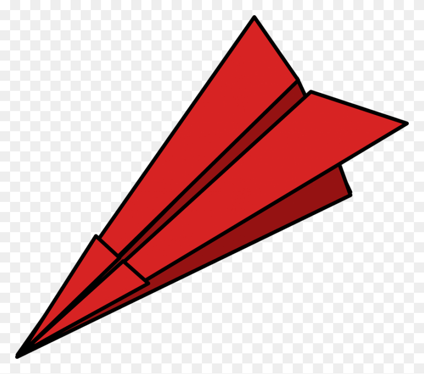 850x743 Avión De Papel Rojo Png - Destello De Lente Rojo Png