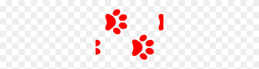 220x165 Red Paw Print Red Puppy Paw Print Clip Art - Puppy Paw Print Clip Art