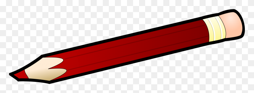 2400x767 Красный Карандаш Клипарт Картинки - Карандашный Клипарт