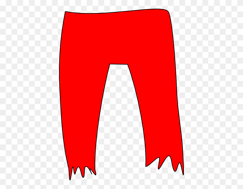 432x594 Red Pirate Pants Clip Art - Pants Clipart