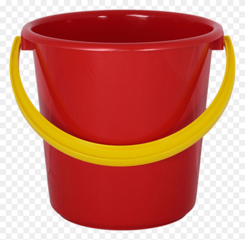 930x910 Red Plastic Bucket Transparent Png - Plastic PNG