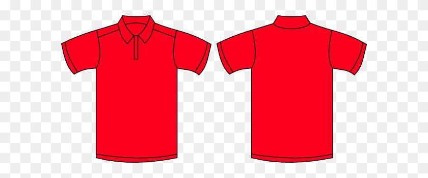 600x289 Red Polo Shirt Clip Art - Polo Shirt Clipart