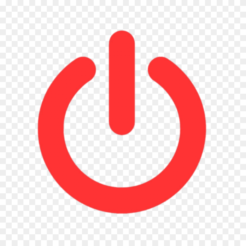 1200x1200 Red Power Button Transparent Png - Red Button PNG