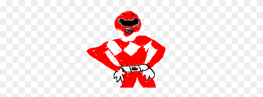 Dibujo De Power Ranger Rojo - Imágenes Prediseñadas De Power Ranger Rojo