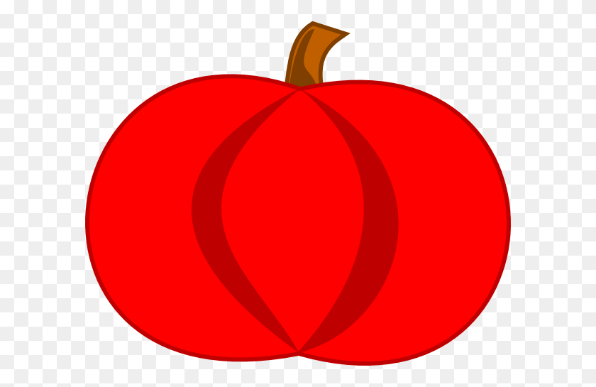 600x485 Red Pumpkin Cliparts - Pumpkin Monogram Clipart
