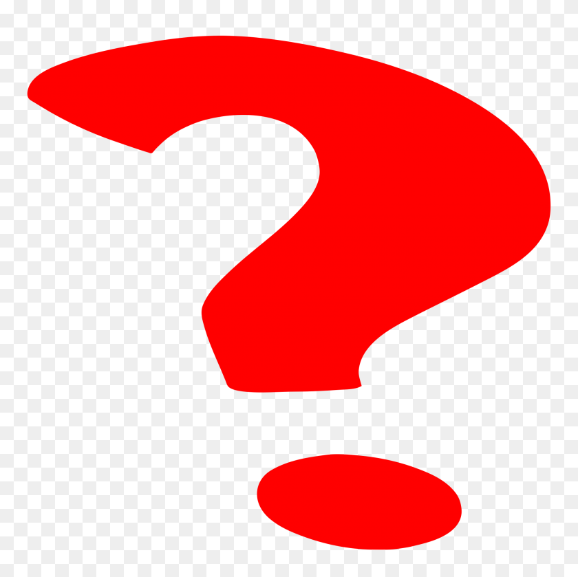 2000x2000 Red Question Mark - Question Marks PNG