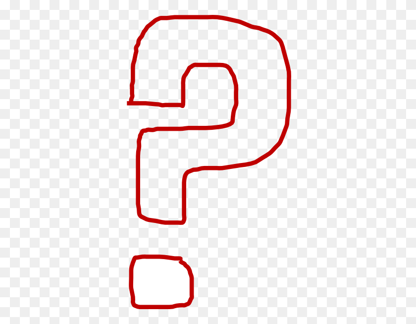 336x594 Red Question Mark Clip Art - Red Question Mark PNG
