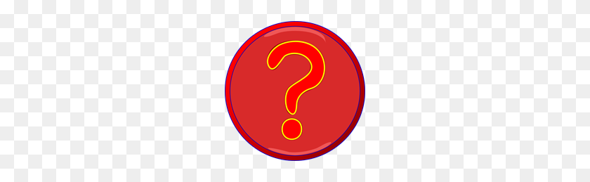200x199 Red Question Mark Inside Darker Red Circle, Blue Border Png - Circle Border PNG