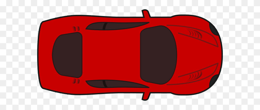 600x297 Красный Гоночный Автомобиль Вид Сверху Png Клипарт Для Интернета - Гонки Png