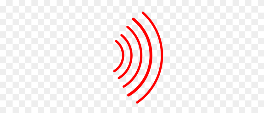 198x300 Red Radio Waves Clip Art - Radio Microphone Clip Art