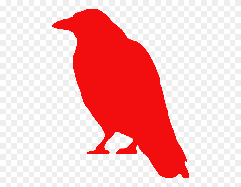 480x594 Red Raven Clip Art - Free Raven Clipart